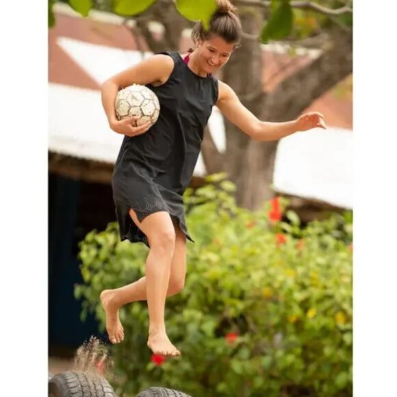 Title Nine Unconventional Sleeveless Dress Black L - Picture 3 of 13